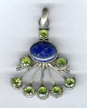 sterling lapis faceted peridot pendant.jpg