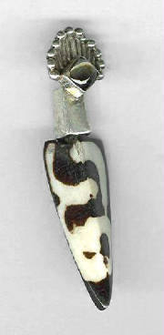 sterling pendant chevron bone smoky quartz.jpg