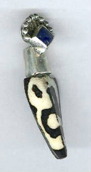sterling pendant, chevron bone, lapis lazuli.jpg